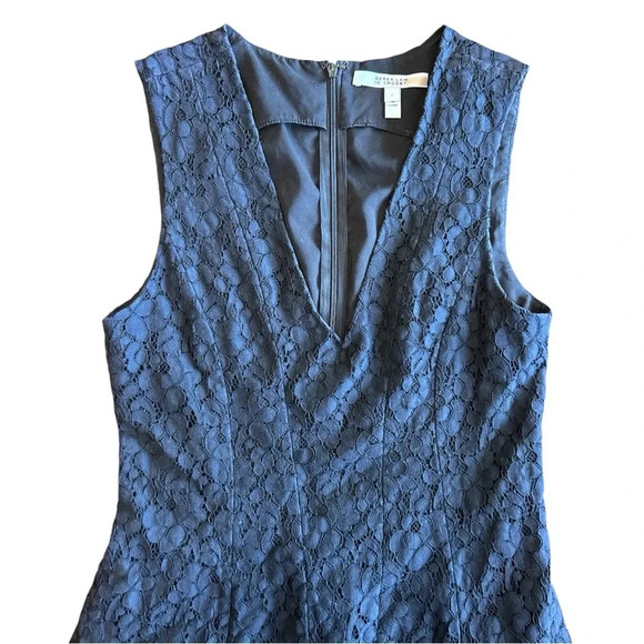 Derek Lam IO Crosby Black Lace A-line Mini Dress Party Cocktail Evening - Picture 6 of 12